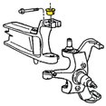 thumbnail image 1 of BUJE PARA AJUSTE DE CASTER/CAMBER RAM 2500 1995 al 1999 DODGE Delantero MOOG ., 1 of 4