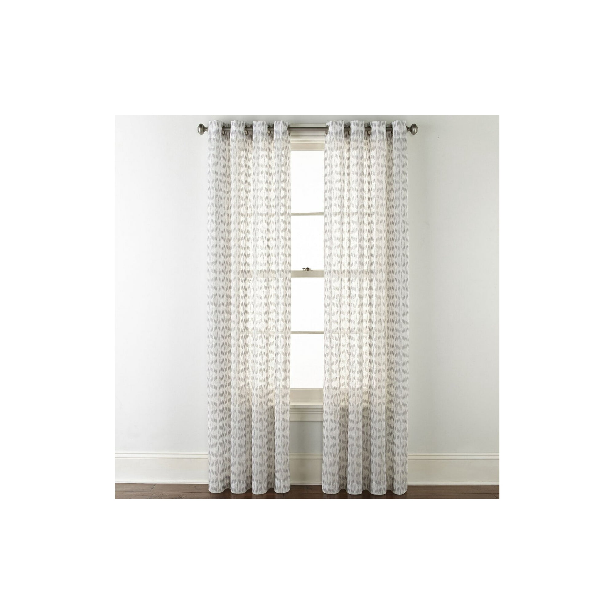 Jcpenney Home Rockford Sheer Grommet Top 50 Inches X 95 Inches Single Curtain Panel Jcpenney Home Rockford Sheer Grommet Top 50 Inches X 95 Inches Single Curtain Panel