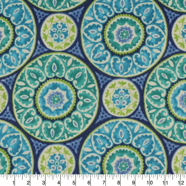 Berkshire Home Polyester 54" Indoor/Outdoor Tabea Ocean Fabric, per