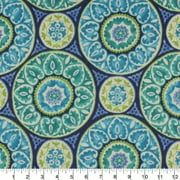 Berkshire Home 100% Polyester 54" Indoor/Outdoor Tabea Ocean Fabric, by the Yard
