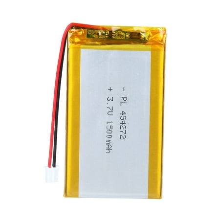 

YDL 3.7V 1500mAh Battery 454272 Lithium Polymer Ion Rechargeable Li-ion Li-Po Battery with 2P PH 2.0mm Pitch Connector