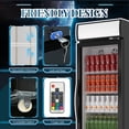 thumbnail image 4 of Chingoo 24'' Commercial Display Fridge with Glass Door, 11 Cu.ft Merchandiser Refrigerator with Adjustable Shelves Black, 4 of 7