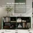 thumbnail image 2 of 59" Sideboard Buffet Cabinet With Storage,Modern Accent Storage Cabinet With 4 Doors & Shelves ,Wood Coffee Bar Table Consolefor Living Room,Dining Room,Hallway, 2 of 8