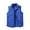 Blue, variant on IROINNID Men's Sleeveless V-Neck Short Vest Solid Color Loose Outdoor Warm Clothing Heated For Riding Skiing Fishing Charging Via Heated Coat With Pocket