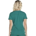 thumbnail image 5 of Dickies Dynamix Medical Scrubs Top for Women V-Neck Plus Size DK730, 5XL, Hunter Green, 5 of 5
