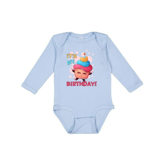 Inktastic It's My Birthday Boys or Girls Long Sleeve Baby Bodysuit