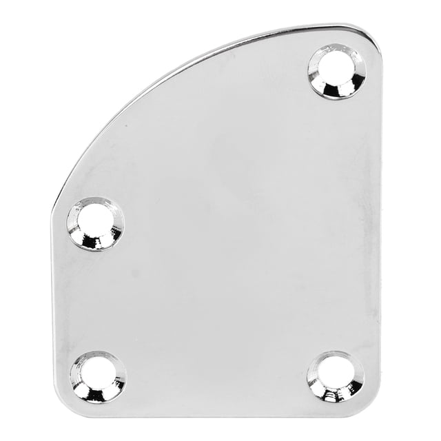 Electric Guitar Neck Plate, Cutaway Neck Plate 4 Holes Metal Easy To Install for Bass ANGGREK AB1310