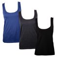 thumbnail image 1 of Keanu Womens Cotton Blend Vest Top (Pack of 3), 1 of 3