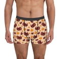 thumbnail image 1 of Fotbe Thanksgiving Turkey and Pumpkin Calzoncillos Tipo Boxer con Bolsa de Soporte Total para Hombre, X-Temp Fresco, Transpirable y de Secado Rápido-Small, 1 of 5