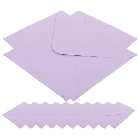 Niceauty 50Pcs Envelopes Blank Lavender Paper Mailing Envelopes for Showers