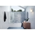 thumbnail image 3 of Glass Warehouse  58.25" x 26.5" Frameless Shower Bath Fixed Panel Polished Chrome Chrome Finish, 3 of 5