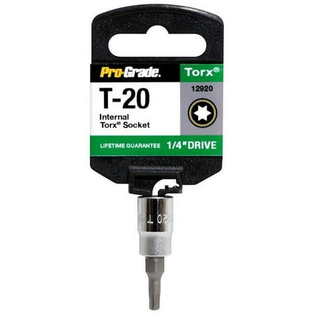 

Pro-Grade 12920 0.25 in. Drive x T20 Internal Torx Socket