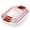 White-Red Trim, variant on White Ceramic Baking Dish Set of 3 Rectangular Oven Safe Bakeware