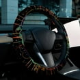 thumbnail image 6 of Starry Plants Car Wheel Covers Steering Wheel Cover 14.5 Inch Printing PVC Leather Auto Accessories, 6 of 6