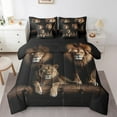 thumbnail image 1 of YST Lion 7-Piece Twin Comforter Set, African Safari Animals, 1 of 5
