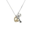 thumbnail image 2 of Delight Jewelry Goldtone Crystal Initial - Q - - Love and Lock Charm Necklace, 18"+1", 2 of 4