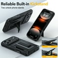 thumbnail image 4 of Oneagle Stand & Wallet Case (Store 4-5 Cards) for iPhone 17 Pro Max Case with Card Holder,Black, 4 of 7
