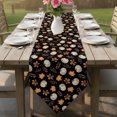 thumbnail image 6 of White Pumpkins Fall Table Runner Linen Burlap Table Runner 70 Inches Long Thanksgiving Maple Leaves Black Dresser Scarves for Kitchen Island Coffee Dining Room Party Wedding Holiday Decor 13"x70", 6 of 8