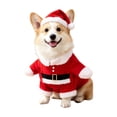 thumbnail image 3 of Pet Christmas Costumes, Xmas Santa Outfit With Santa Hat, Soft Warm Pet Apparel, Easy On And Off Pullover Design, Great For Holiday Photos And Festive Gatherings,XL, 3 of 7
