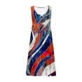 thumbnail image 4 of Enjoytime Plus Size Summer Dresses Womens Fashion Holiday Summer Casual Printing Sleeveless Party Beach Loose Dress Casual Tank Dress, 4 of 5