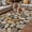 Brown, variant on Cobblestones Outdoor Rug for Patio/Deck/Porch, Non-Slip Large Area Rug 4 x 6 Ft, Gravel Rock Natural Stones Pattern Art Indoor Outdoor Rugs Washable Area Rugs, Reversible Camping Rug Carpet Runner