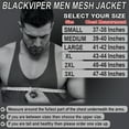 thumbnail image 4 of Men's Motorcycle Mesh Jacket with Protective Armor – 600D Textile – Summer Riding Jacket, Black-XL, 4 of 9