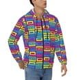 thumbnail image 4 of Zip Up Hoodies for Men - Cassette Tapes Long Sleeve Comfrt Men'S Fashion Hoodies & Sweatshirts, Jackets for Men Hoodies Pullover Clothing Clothes with Pouch, 4 of 5