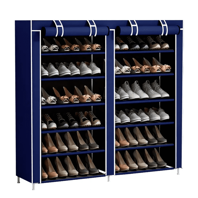 Zapatera Organizador Mueble Rack Closet Armable Repisas Azul marino