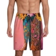 thumbnail image 1 of Balery Cowboy Boots With Flowers Pantalones cortos de pijama de punto de algodón para hombre con cinturilla y bolsillos-XX-Large, 1 of 6