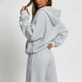 thumbnail image 6 of Enjoytime Winter Outfits for Women 2026 Zip Up Hoodie Wide Leg Sweatpants 2 Piece Sets Fall Casual Matching Tracksuits, 6 of 6