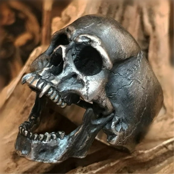 Personalized Skull Ring for Men: Alloy Rock Gothic Punk Style Jewelry Accessory, Gift for Him