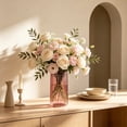thumbnail image 6 of Leodye 1PCS Plastic Imitation Ceramic Decor Vase Shatterproof Flower Container for Bedroom Living Room Bookshelf Wedding Banquet Table Arrangement -7.87 * 3.37 * 3.37in, 6 of 6