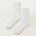 thumbnail image 6 of 6 Pack Women's Lightweight Cotton Crew Socks Lightly Thin Casual Calf Socks, 6 of 6