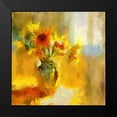 thumbnail image 2 of Bolokofsky, Ronald 15x15 Black Modern Framed Museum Art Print Titled - Yellow Bouquet, 2 of 5