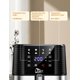 thumbnail image 5 of Freidora de aire de 5,5 L, cocina eléctrica sin aceite con pantalla táctil digital LED, cocina de horno caliente Uten 7 en 1, olla freidora de aire antiadherente de acero inoxidable grande de 6 cuarto, 5 of 5
