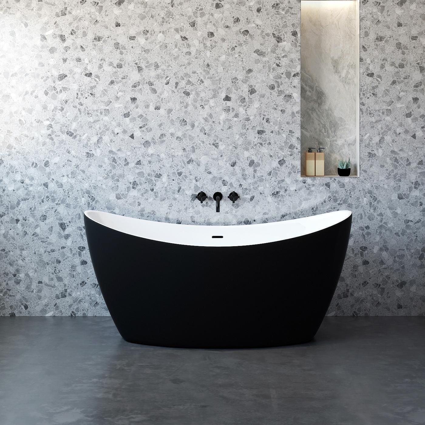 A&E Bath and Shower JODIE 59-BLK FREESTANDING BATHTUB