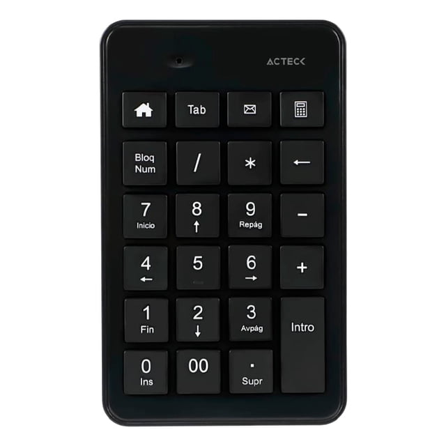 Teclado Numerico Acteck Inspire PAD TN450 Inalambrico USB 2.4Ghz Negro AC-934176