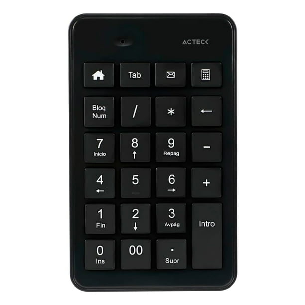 Teclado Numerico Acteck Inspire PAD TN450 Inalambrico USB 2.4Ghz Negro AC-934176