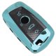 thumbnail image 3 of Funda protectora con soporte para llave con textura de fibra de carbono TPU, compatible con la serie X1 X5 X6/5 7, color verde, 3 of 8