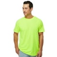 thumbnail image 4 of M&O Men's High Visibility Safety T-Shirt, Fluorescent Green Shirt 9 Pack Hi-Vis Short Sleeve, S, 4 of 5