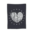 thumbnail image 7 of DouZhe Ultra-Soft Micro Fleece Lightweight Flannel Bed Blanket, Patriotic American Flag Abstract Hearts Print Cozy Warm Throw Blankets, 40"x30", 7 of 7