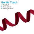 thumbnail image 4 of Uxcell 0.35 Inch x 2.18 Yard Velvet Ribbons Single Faced Vintage Velvet Ribbons Spool for Decor DIY Wine Red, 4 of 6