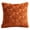 B004- Dark Caramel (Folded Top Pumpkin), variant on Fall Throw Pillow, Pumpkin Home Decor, Halloween Throw Pillow Covers, Fall Farmhouse Decor, 1 Piece 20 Inch Square Cozy Fuzzy Textured Cushion Case, Orange Plush Pumpkin Pattern
