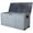 Gray + Plastic, variant on 75 Gallon Resin Deck Box with Wheels for Patio Storage, All Weather UV Pool Deck Box Storage Shed Bin for Outdoor Cushions, Garden Tools, and Pool Toys, Gray Plastic