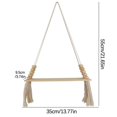 thumbnail image 4 of SDNall Cotton Rope Decorative Rack Wall Wooden Frame Crafts Display Rack, 4 of 9
