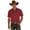 Red, variant on HOWPAY Mens Shirts Short Sleeve Button down Western Cowboy Print Holiday Beach Tops Stretch Casual Loose Fit Oversized Soft Summer Clothes Black L