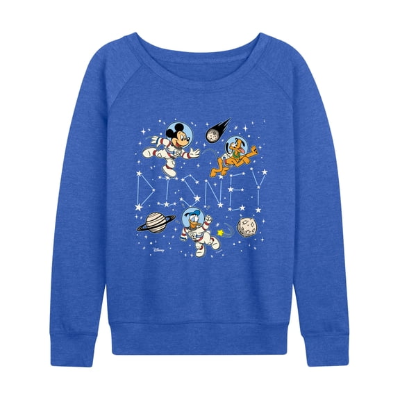 Disney - Celestial Disney Space - Women's French Terry Long Sleeve Pullover