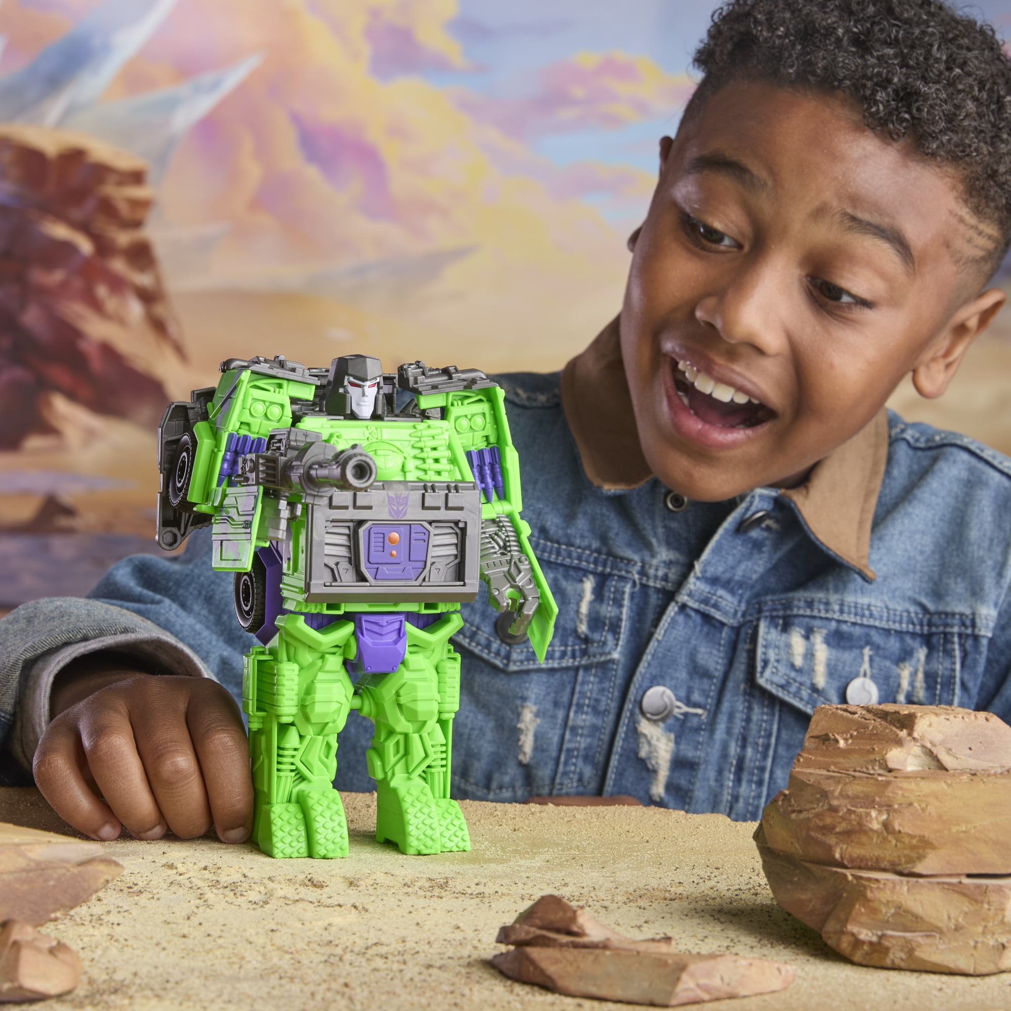 Transformers CYBERWORLD, figurine Ultimate Cyber Changers Megatron