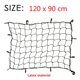 thumbnail image 2 of Carrier Cargo Basket Elastiskt nät lastnät bil bagagerumsnät--Tamaño grande 120X90CM [bolsa de almacenamiento de entrega con gancho de acero] oso de fresa Electrónica, 2 of 5