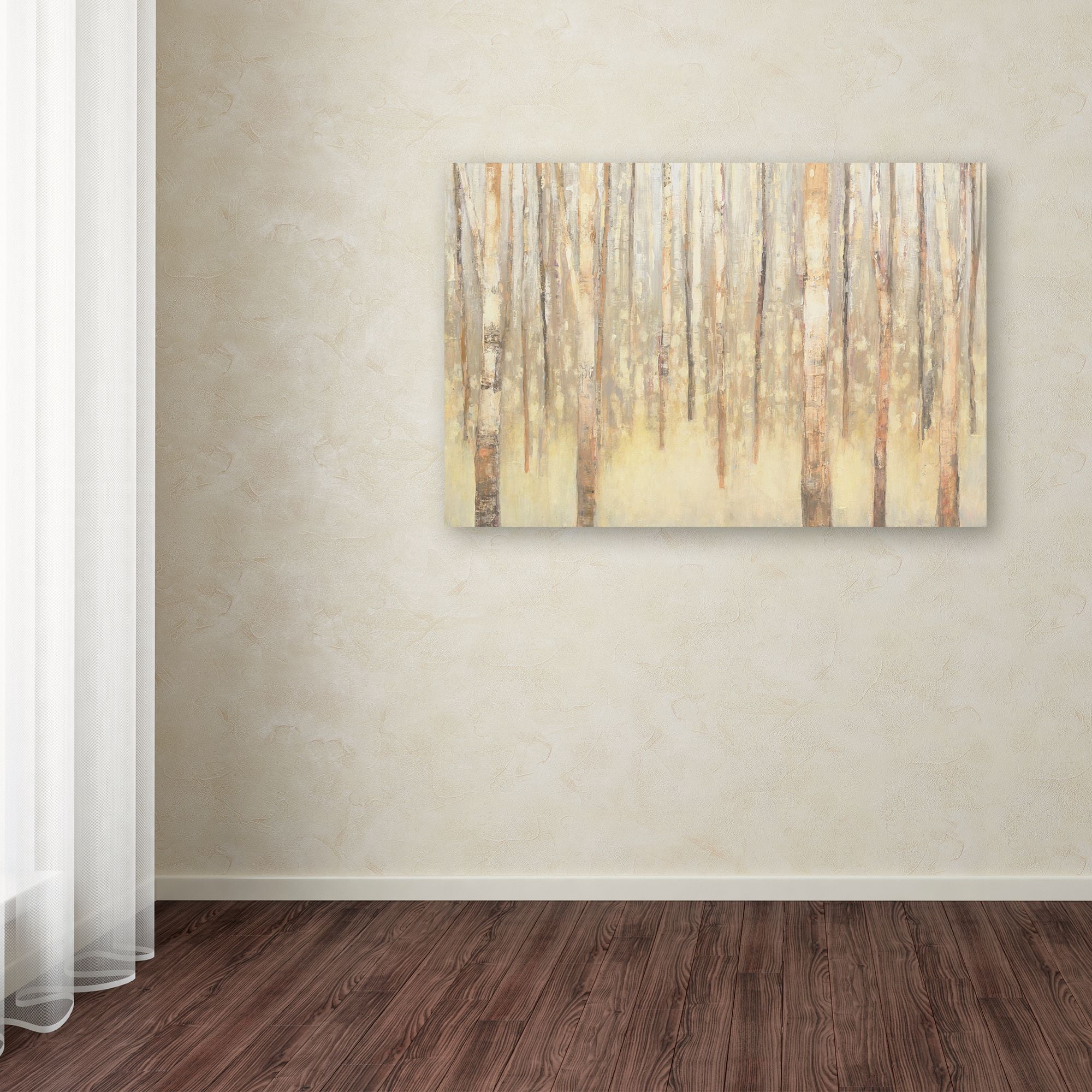 Trademark Fine Art 'Birches in Winter' Canvas Art by Julia Purinton